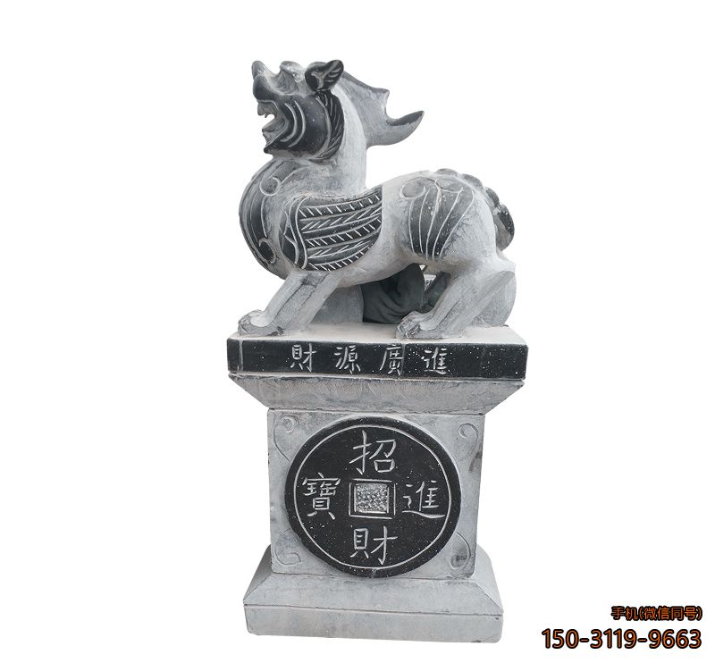 大理石貔貅_景區招財進寶貔貅石雕雕塑