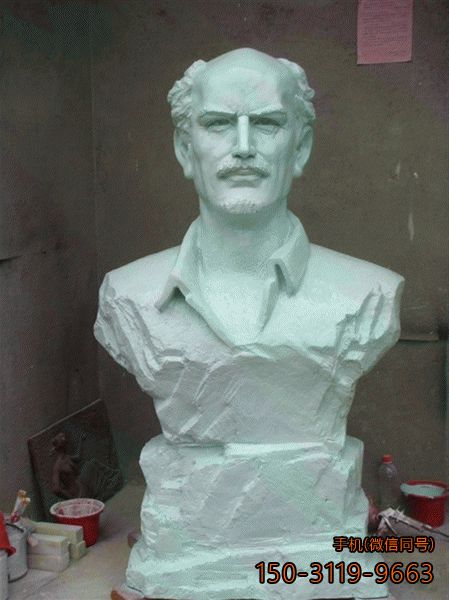 白求恩石雕頭像_醫學院醫院名人塑像雕塑