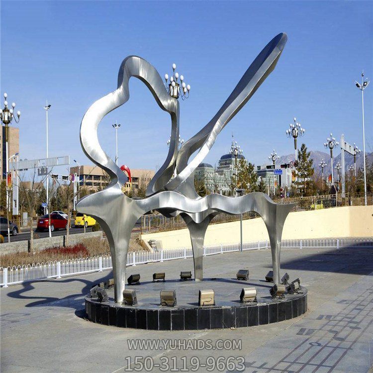 戶外不銹鋼景區園林雕塑 大型公園廣場擺件