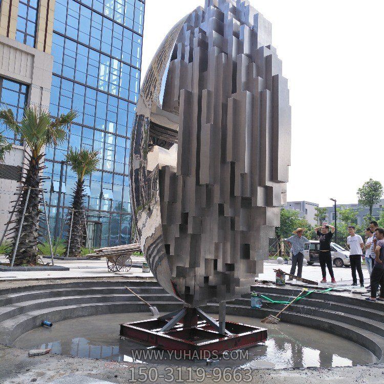 酒店廣場擺放不銹鋼創意工藝品雕塑擺件