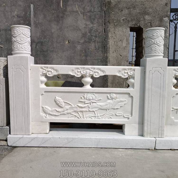 景區大型大理石石雕景區圍欄雕塑