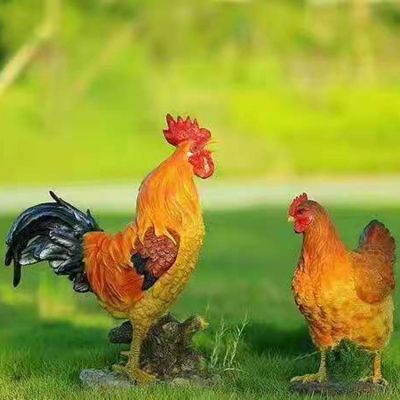 玻璃鋼仿真公雞農(nóng)場(chǎng)戶(hù)外田園裝飾擺件