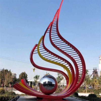 不銹鋼景觀雕塑，鏡面圓球，抽象的眼睛