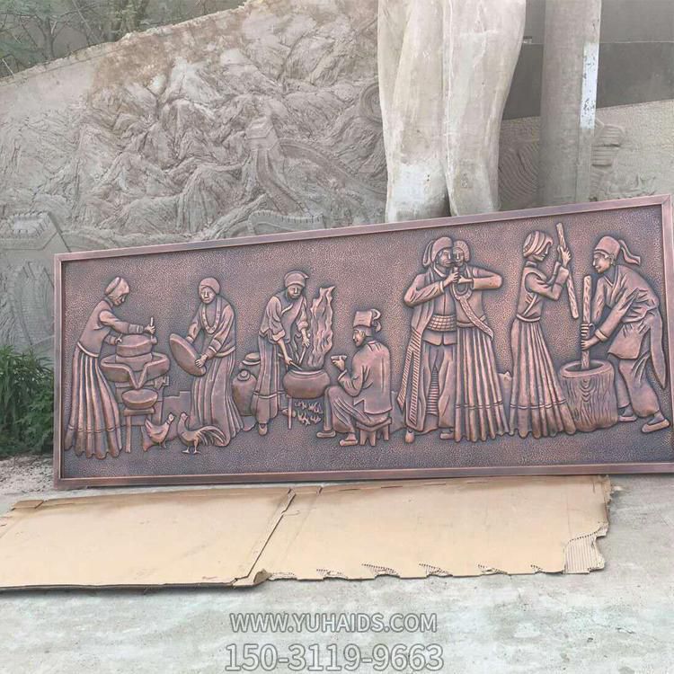 庭院室內大型銅雕浮雕壁畫雕塑