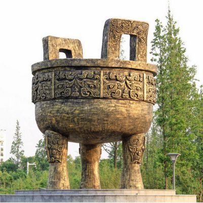 大型戶(hù)外園林景觀圓形景觀鼎