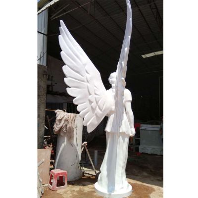 天使女神雕塑西方信仰仙女玻璃鋼定制造型雕塑工藝品 寫實人像定_15150