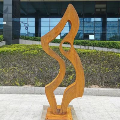 公園戶(hù)外工廠(chǎng)抽象耐候鋼景觀擺件