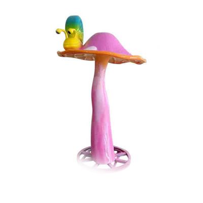 創意景觀擺件玻璃鋼彩繪園林蘑菇雕塑