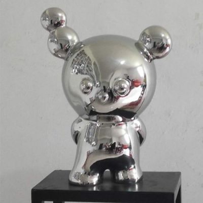 鏡面不銹鋼室內創意景觀雕塑擺件