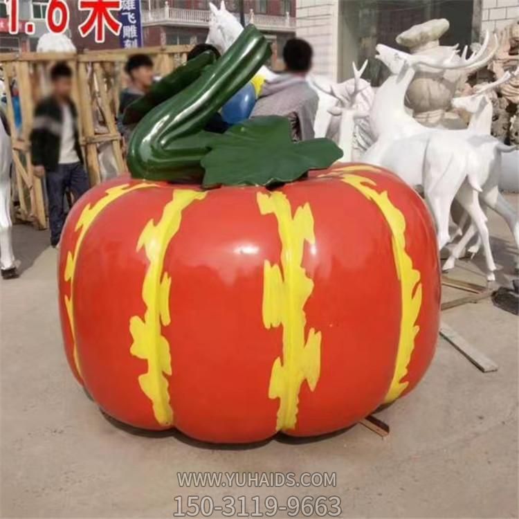 花園庭院農場裝飾玻璃鋼仿真蔬菜南瓜擺件雕塑