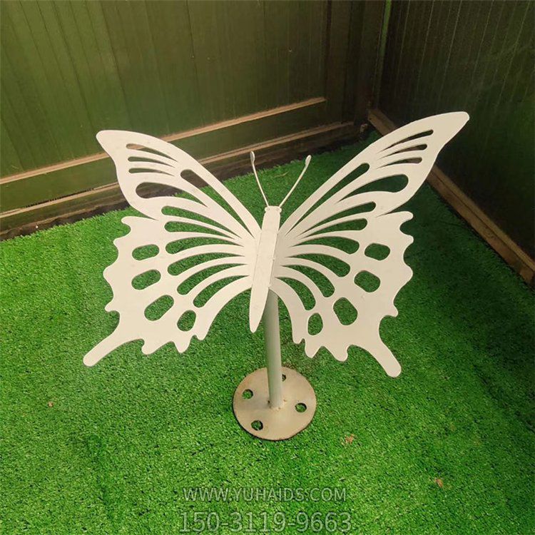 公園戶外不銹鋼鏤空創意抽象蝴蝶雕塑