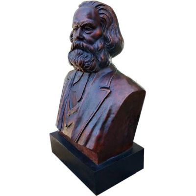 馬克思鑄銅胸像，校園名人半身像