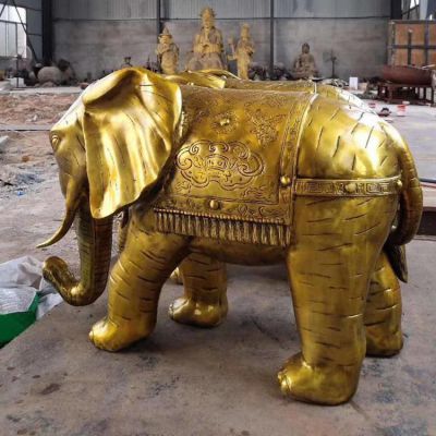 大型動(dòng)物景觀鎮(zhèn)宅擺件 庭院門(mén)口一對(duì)大象