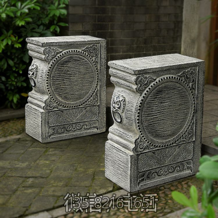 石鼓門墩，庭院別墅看門仿古擺件