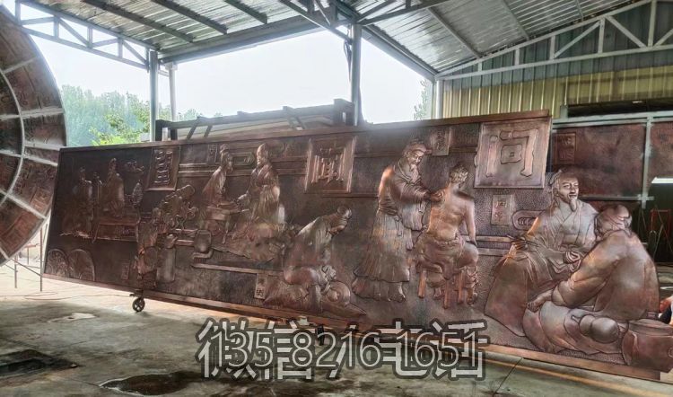"望聞問切"中醫(yī)主題文化浮雕壁畫