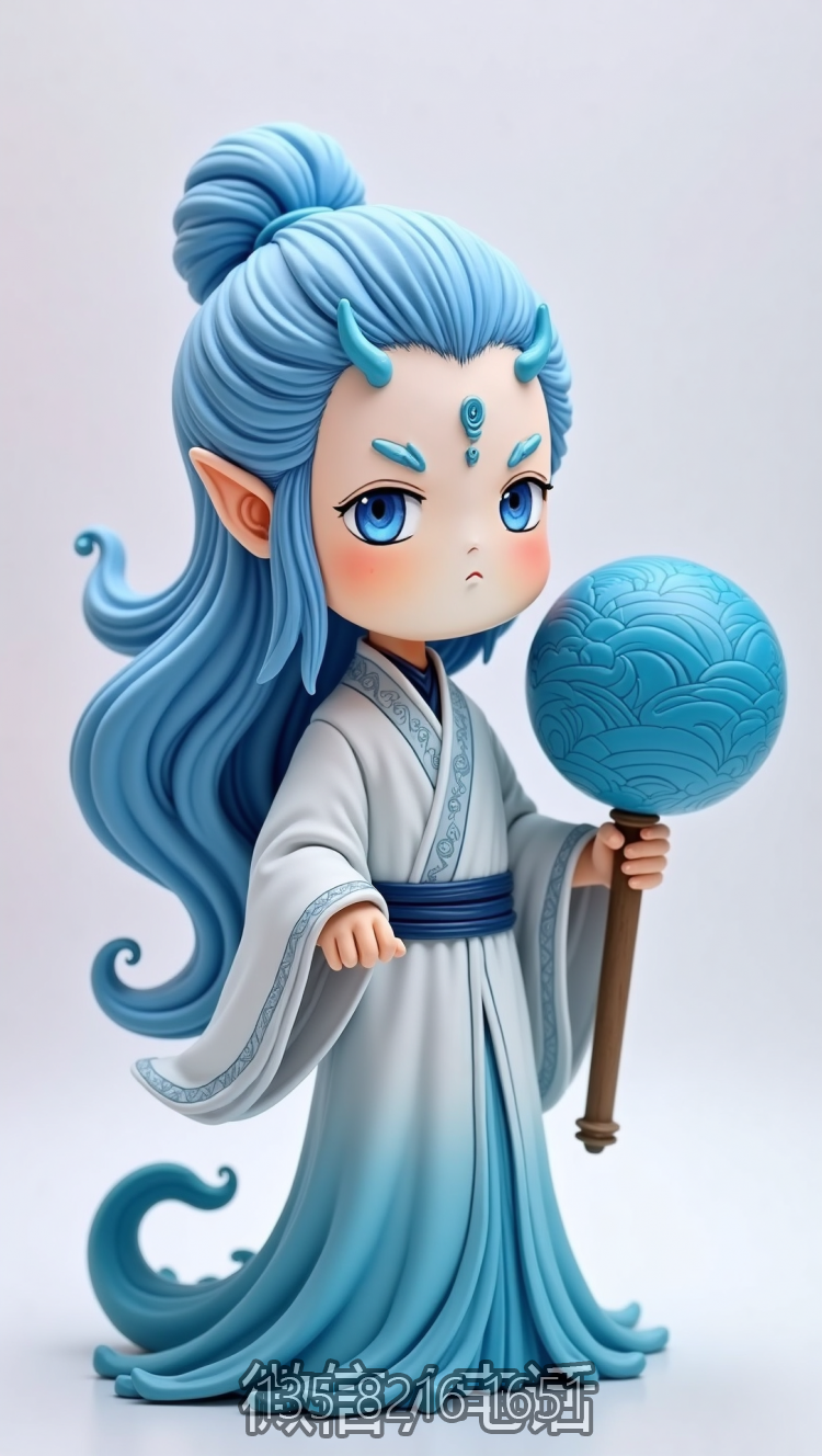 Q版卡通敖丙雕塑