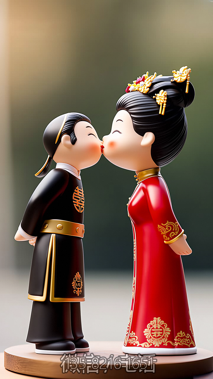 新郎新娘玻璃鋼婚慶人物雕塑