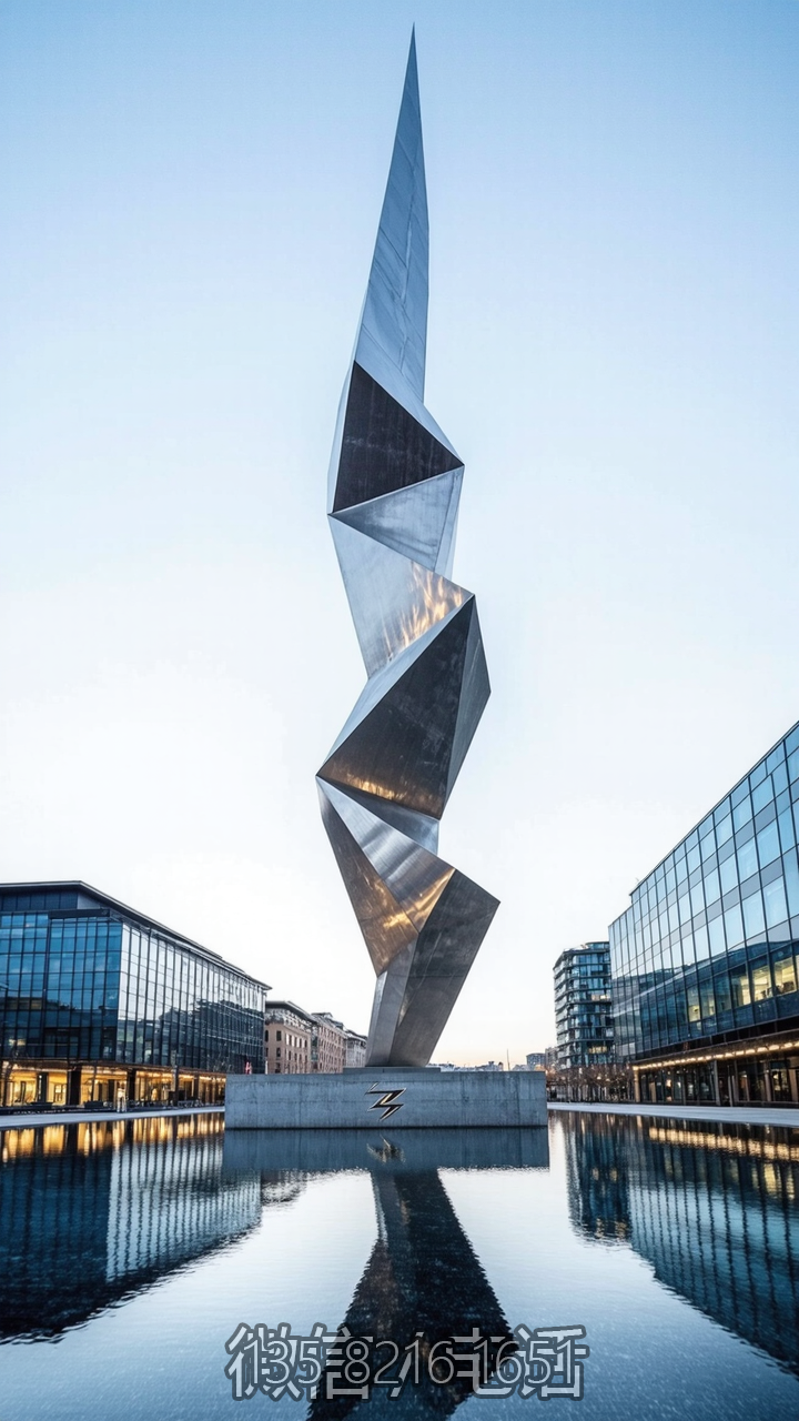 大型不銹鋼避雷針景觀雕塑