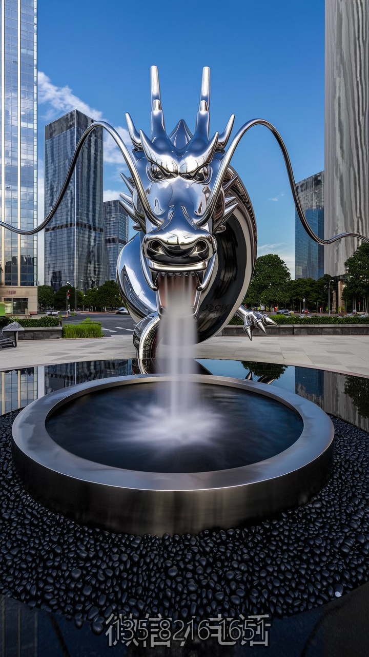 不銹鋼噴水龍頭水景噴泉景觀雕塑