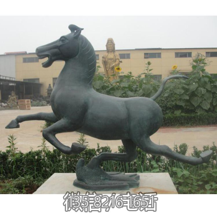 馬踏飛燕青銅馬兒雕塑