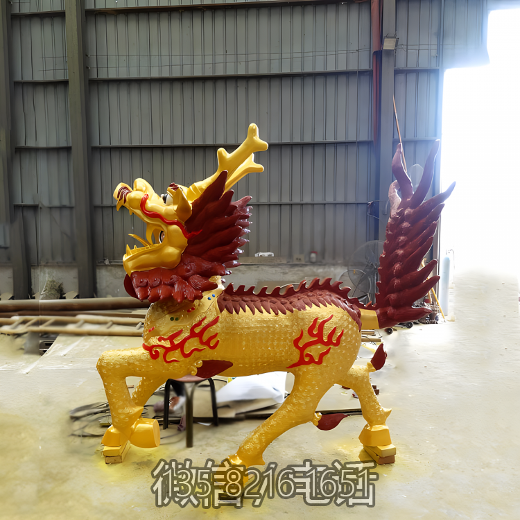 園林戶外定制銅雕創(chuàng)意神獸麒麟雕塑