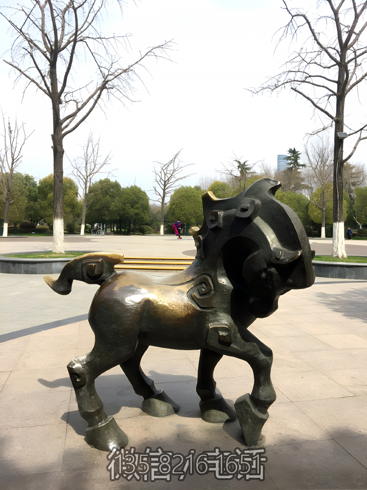 午馬鑄銅十二生肖動(dòng)物銅雕