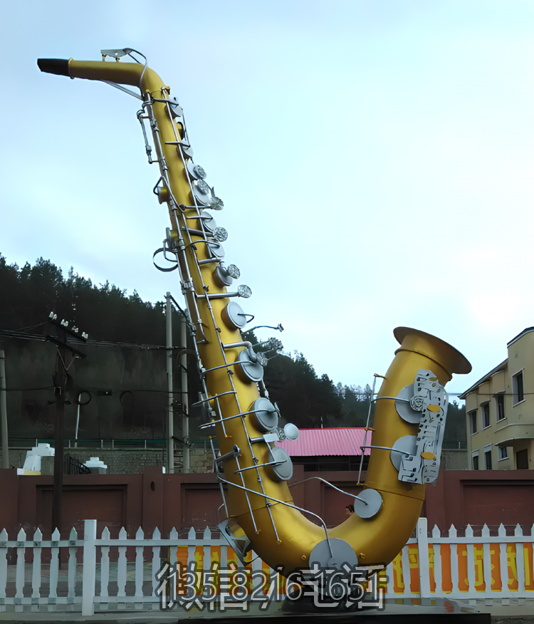 不銹鋼薩克斯造型雕塑