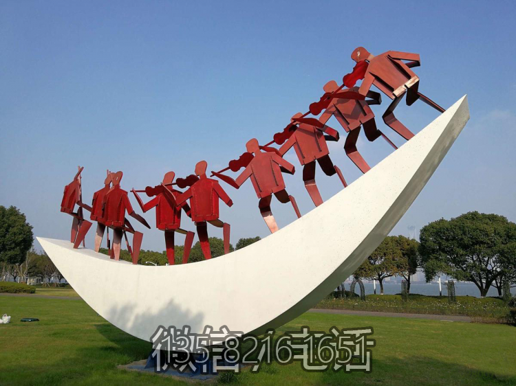 月光奏鳴曲不銹鋼景觀雕塑