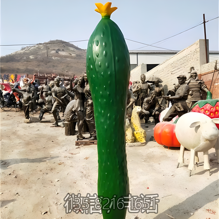 玻璃鋼仿真黃瓜雕塑