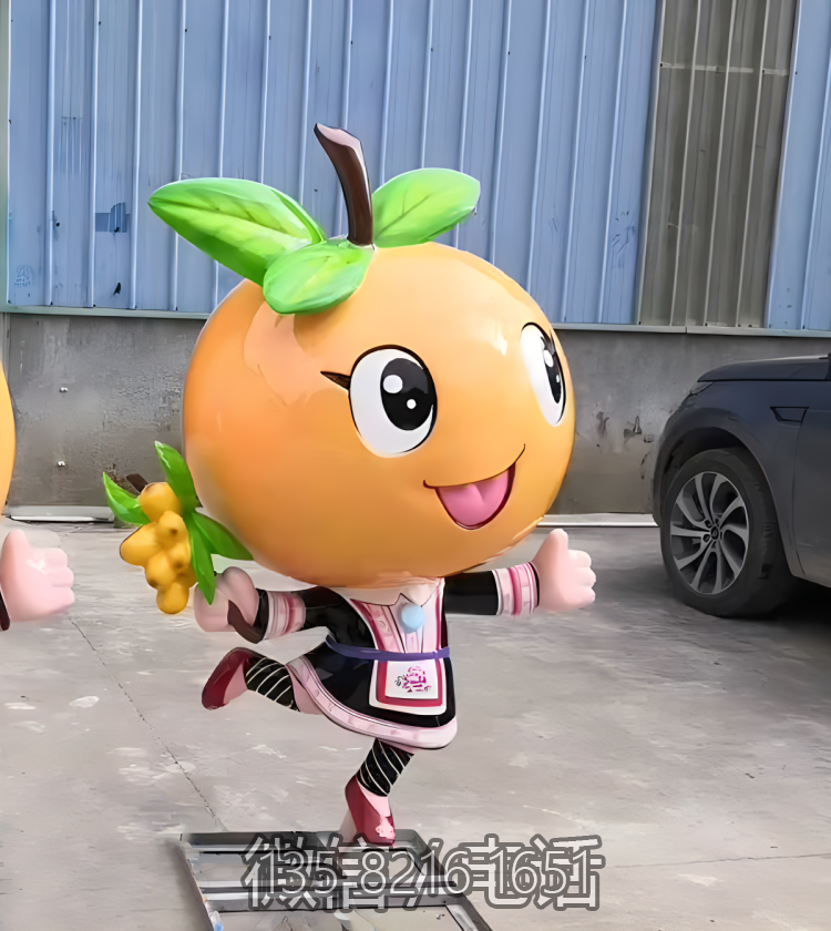 枇杷玻璃鋼卡通公仔女