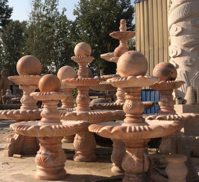 小型風(fēng)水球石雕水缽擺件