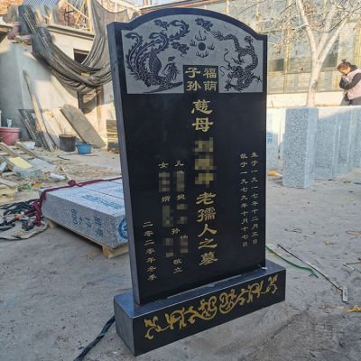 簡約刻字大理石墓碑石雕