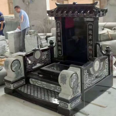 中國黑墓碑墓地石雕