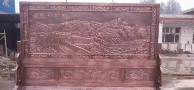 萬里長城鍛銅浮雕裝飾畫