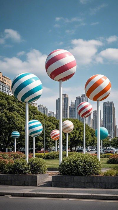 棒棒糖園林裝飾雕塑