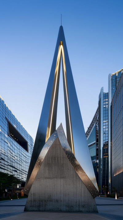 不銹鋼避雷針雕塑