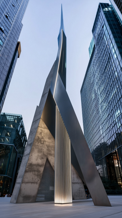 不銹鋼避雷針雕塑