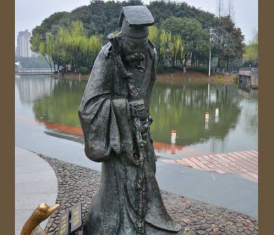 駱賓王鑄銅雕像