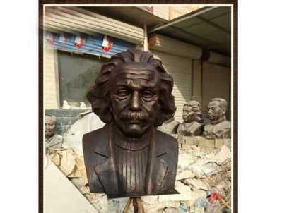 玻璃鋼仿銅名人景觀偉大發明家愛因斯坦雕塑