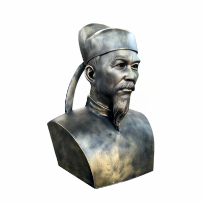 玻璃鋼仿銅半身像名人偉人景觀活字印刷術發明者畢昇雕塑