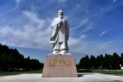 定制大型名人大理石石雕名醫扁鵲雕像