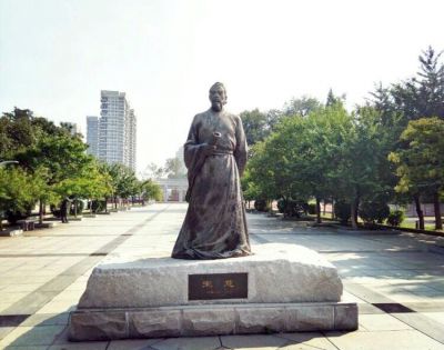 廣場名人擺件南宋著名的法醫學家玻璃鋼仿銅宋慈雕塑