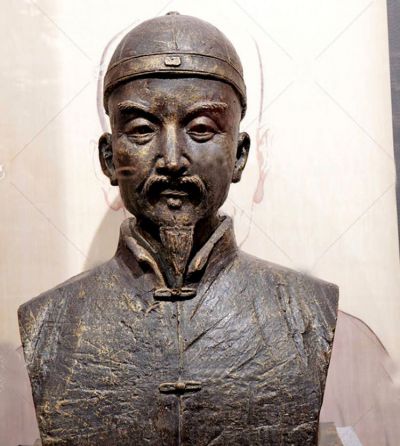 半身像人物景觀擺件耐候鋼古代著名醫學家葉天士雕塑