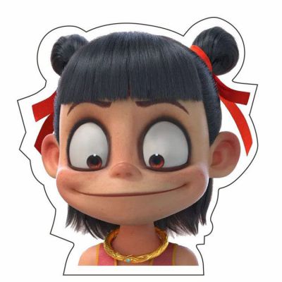 網(wǎng)紅魔童降世哪吒雕塑，樹(shù)脂玻璃鋼卡通人物雕塑