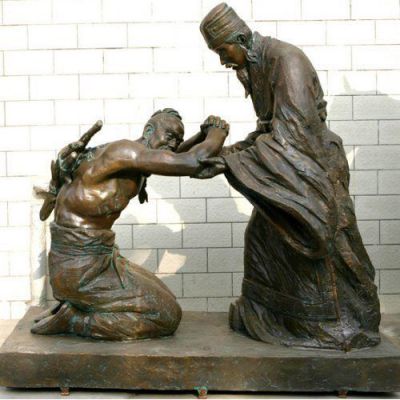 負(fù)荊請(qǐng)罪鑄銅人物雕塑