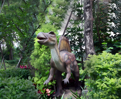 園林戶外大型侏羅紀主題動物景觀玻璃鋼仿真動物恐龍雕塑