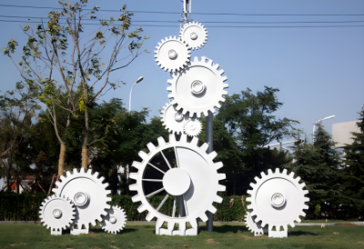 不銹鋼齒輪雕塑