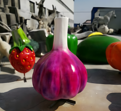 玻璃鋼仿真蔬菜大蒜雕塑