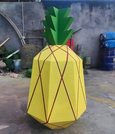 抽象玻璃鋼菠蘿造型雕塑