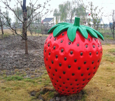 玻璃鋼仿真草莓雕塑